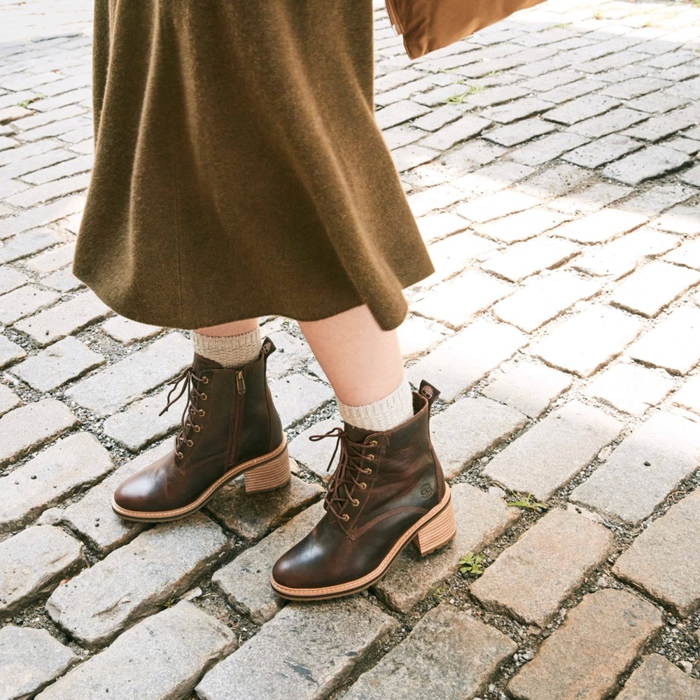 Timberland Brown Lace and Zip up Boots
